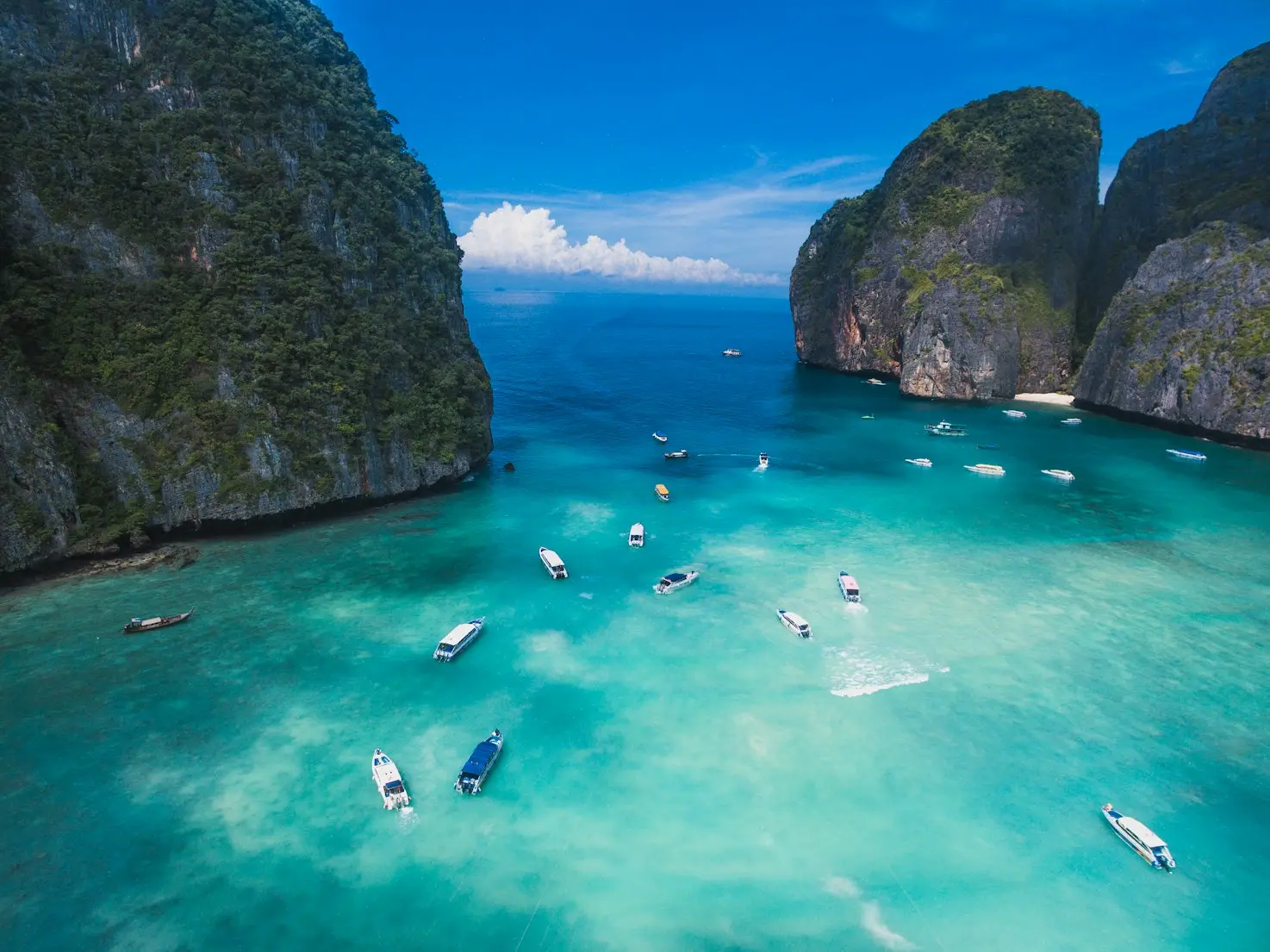 Thailand landscape with beautiful temples and nature